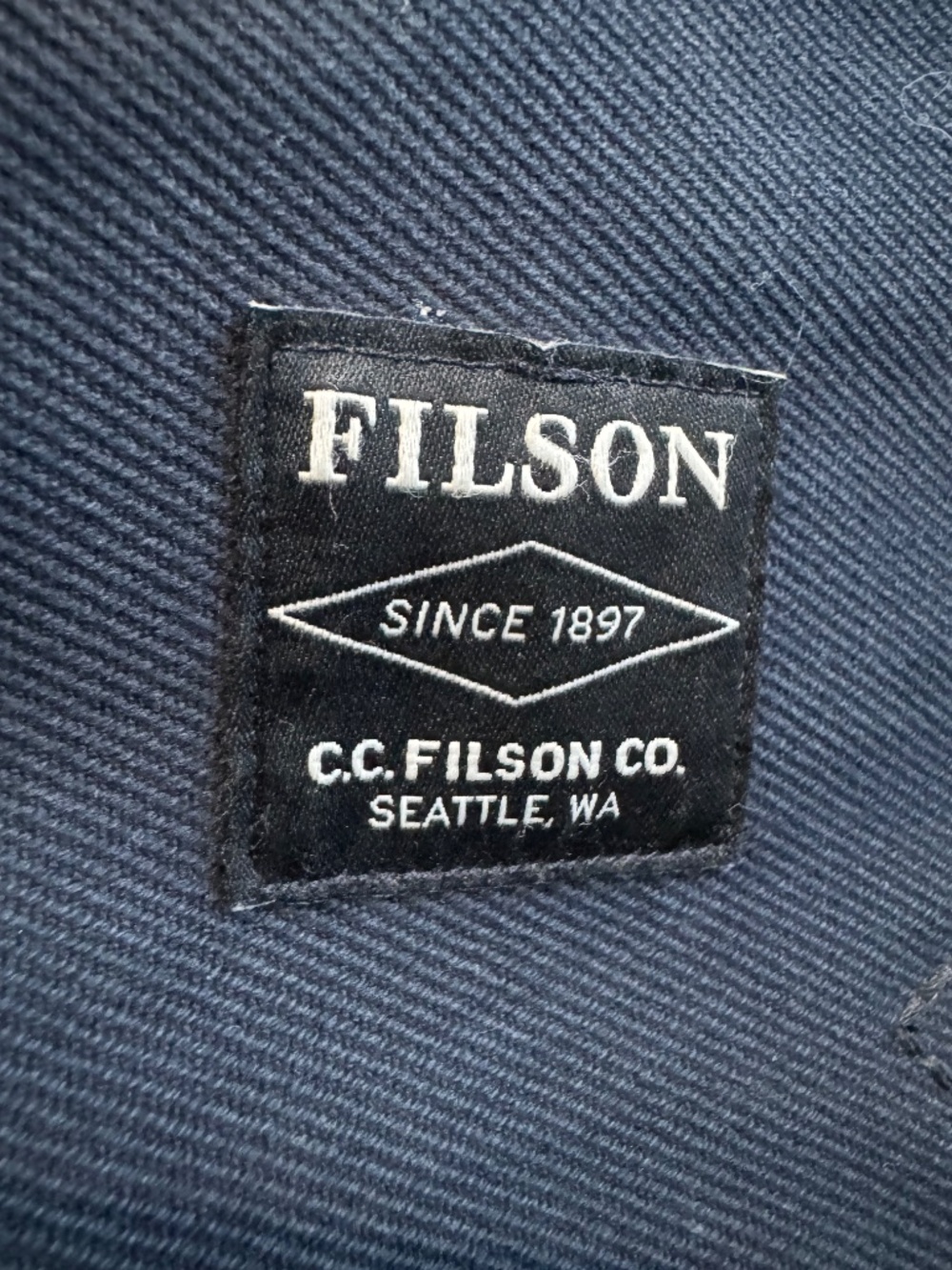 Filson Field Bag Medium Twill with Dark Brown Leather - Picture 4 of 4